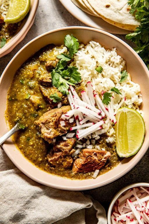 Chili Verde with Pork and Tomatillos
