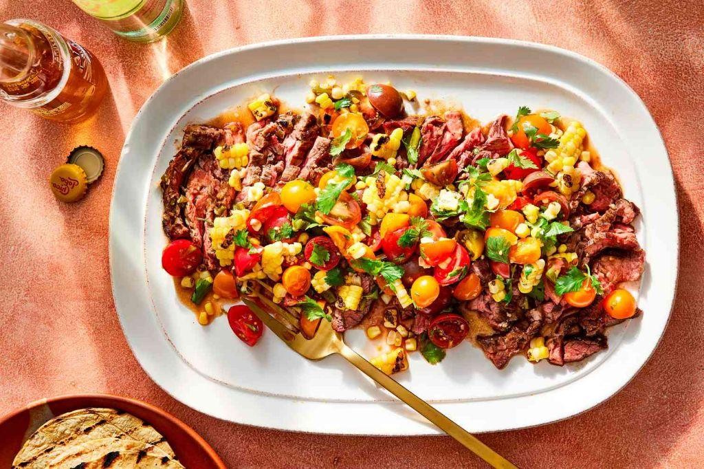 Chili-Lime Skirt Steak with Corn Salad