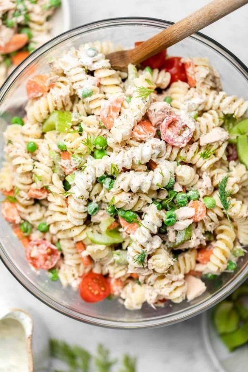 Chilled Cucumber Tuna Noodle Salad