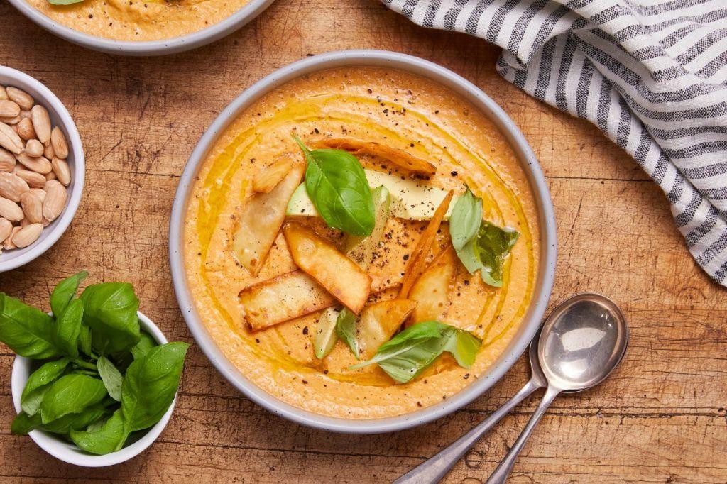 Chilled Gazpacho with Avocado