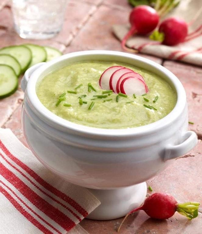 Chilled Leek and Cucumber Vichyssoise