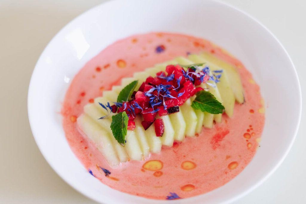 Chilled Pluot Soup