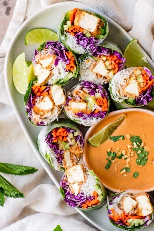Chilled Tofu Summer Rolls
