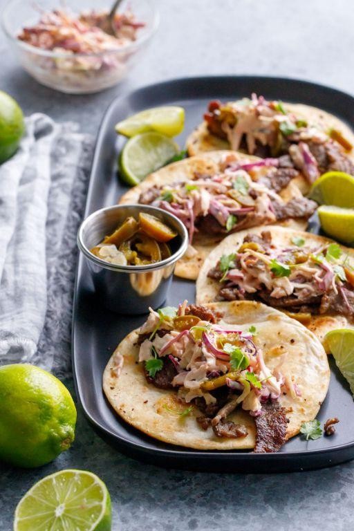 Chipotle Beef Tacos with Slaw