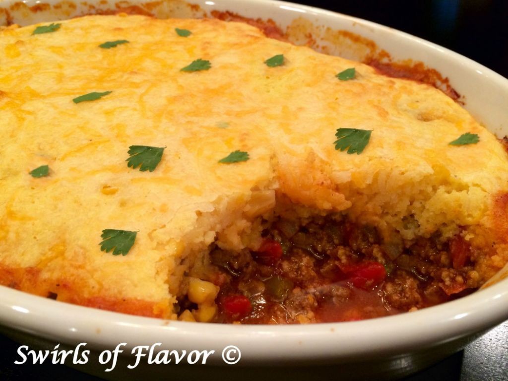 Chipotle Chili and Cornbread Casserole