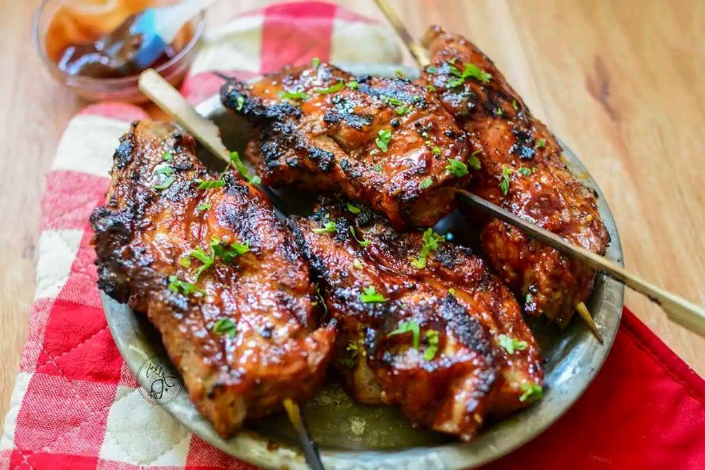 Chipotle Lime Country Style Pork Rib Skewers