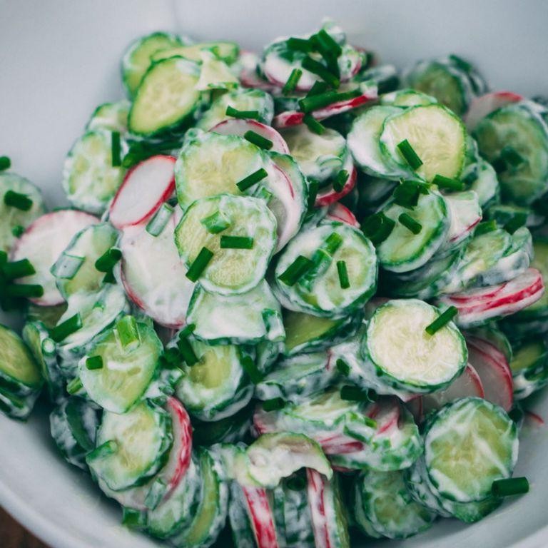 Chive and Cucumber Salad