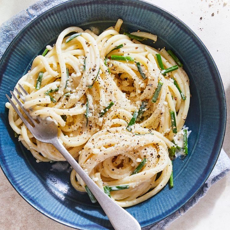 Chive and Lemon linguine
