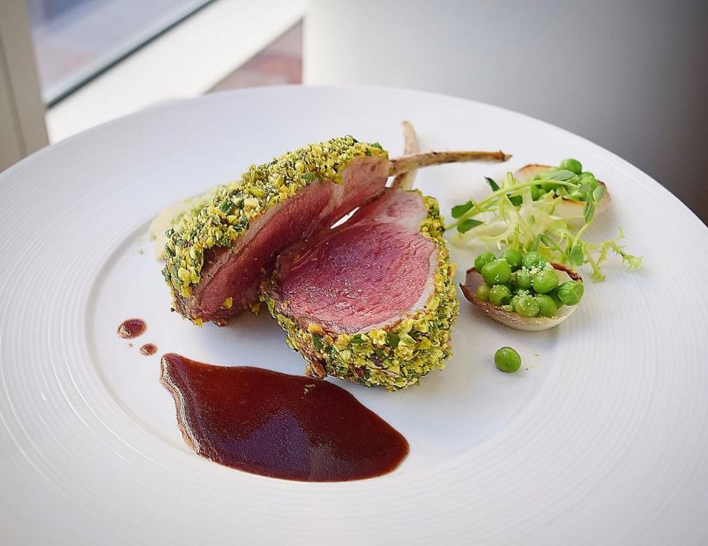 Chive-Crusted Lamb Chops