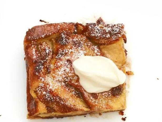 Chocolate Chip Apple Bread Pudding