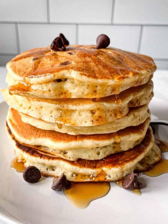 Chocolate Chip Gluten-Free Pancake Stack