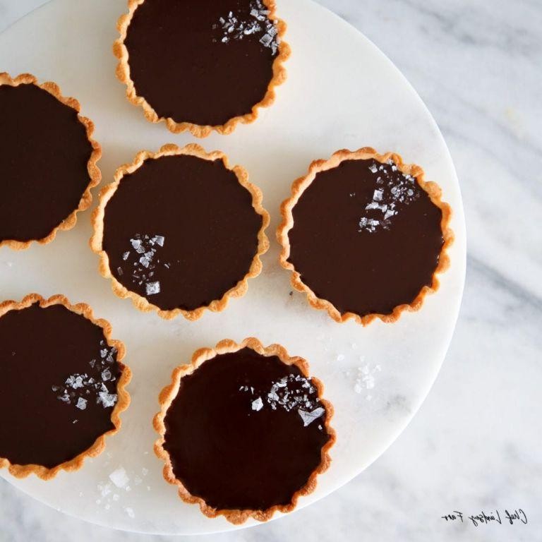 Chocolate Ganache Tartlets with Sea Salt