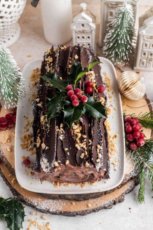 Chocolate Hazelnut Bûche de Noël