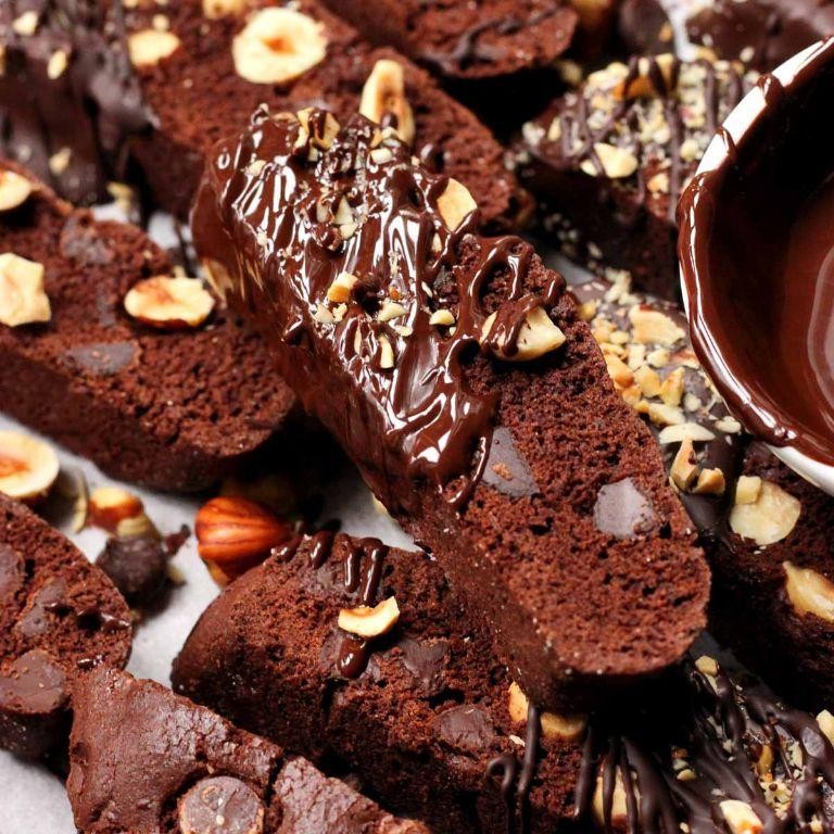Chocolate Hazelnut Biscotti