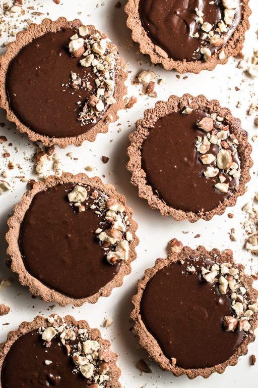 Chocolate Hazelnut Keto Tarts