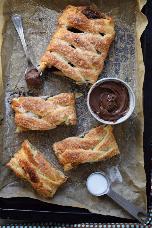 Chocolate Hazelnut Puff Pastry Braid