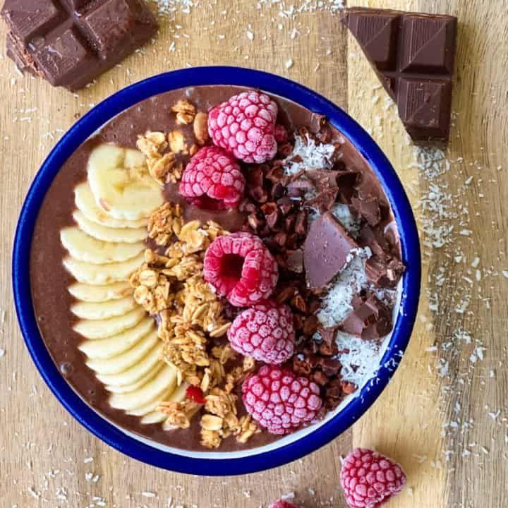 Chocolate Lovers Acai Bowl with Cacao Nibs