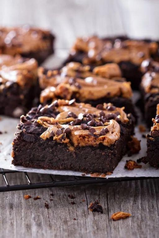 Chocolate Peanut Butter Sheet Brownies