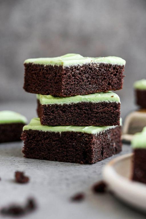 Chocolate Sheet Cake with Mint Chocolate Glaze