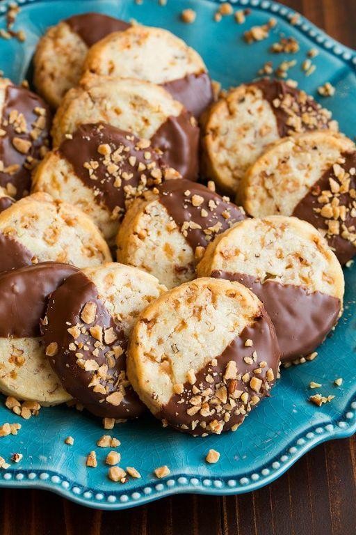 Chocolate-Dipped Pecan Toffee