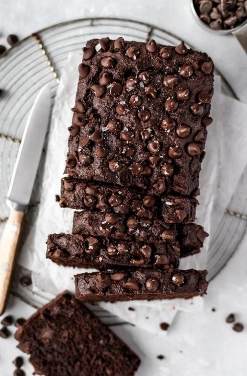 Chocolaty Keto Banana Bread with Cocoa Nibs