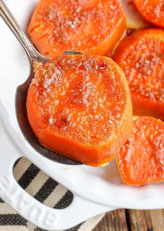 Chokecherry Jelly-Glazed Sweet Potatoes
