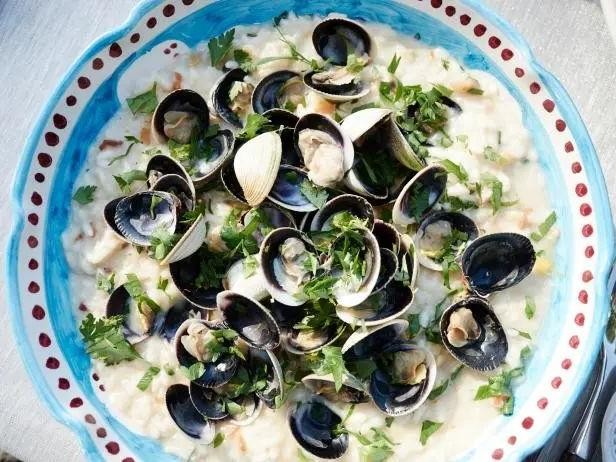 Chopped Clam Risotto with Parmesan