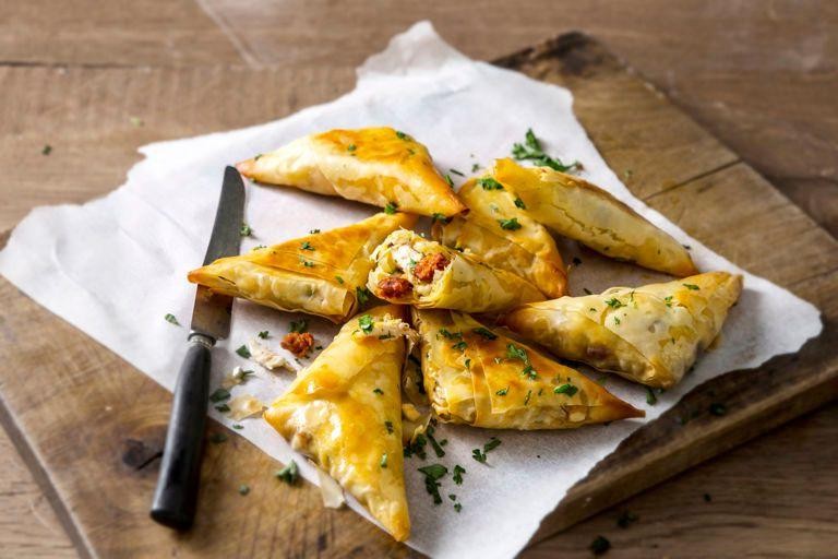 Chorizo and Manchego Filo Bites