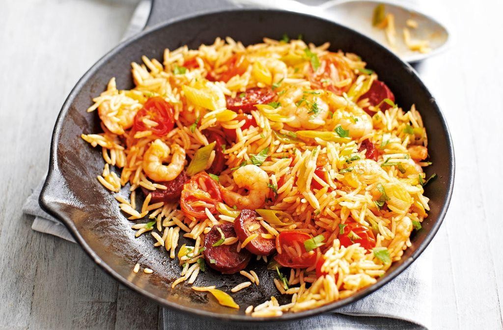 Chorizo and Shrimp Fried Rice