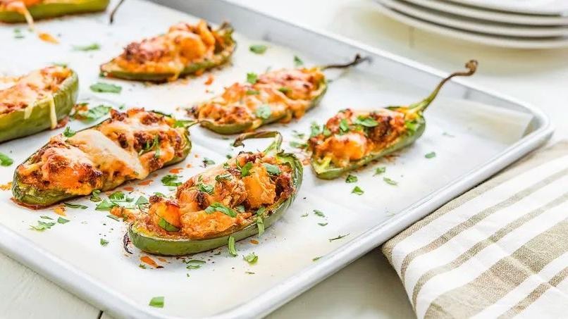Chorizo and Shrimp Stuffed Peppers