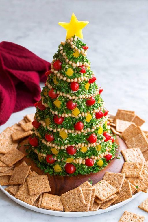 Christmas Tree Cheese Ball