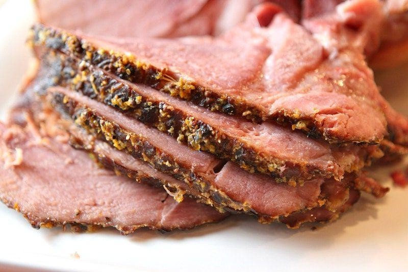 Cider and Brown Sugar Slow-Cooked Ham