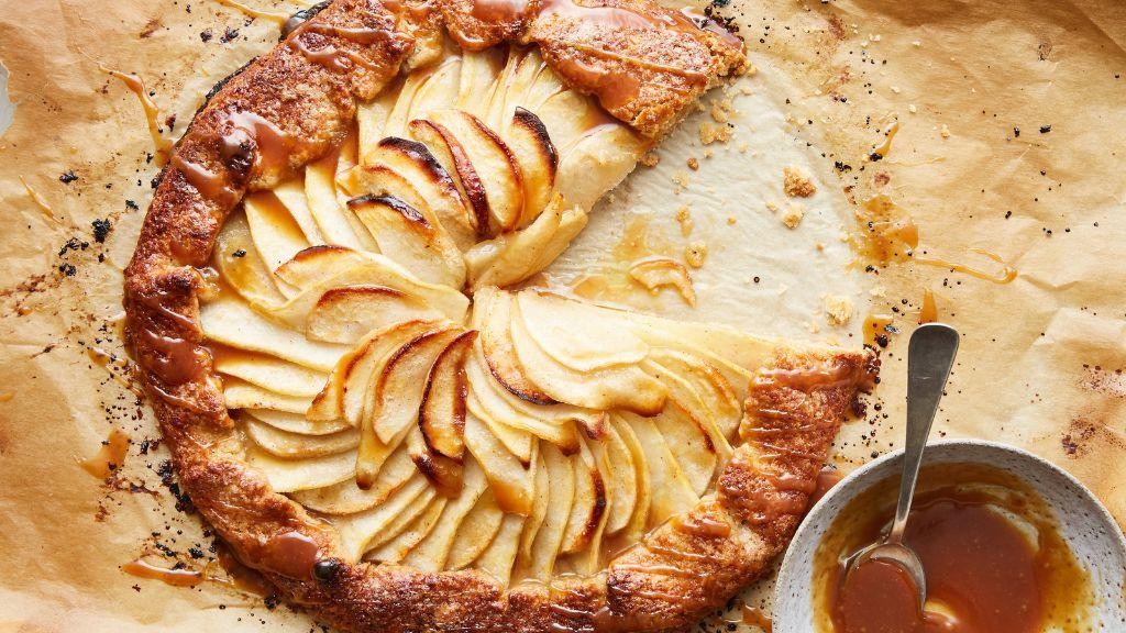 Cider-Glazed Pear Galette