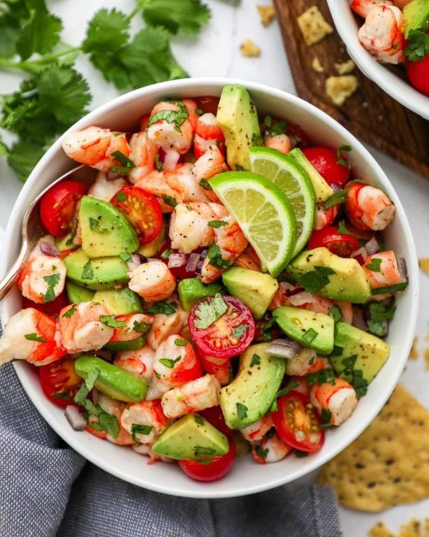Cilantro Avocado Shrimp Salad