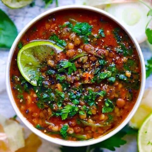 Cilantro Lime Beef Barley Broth