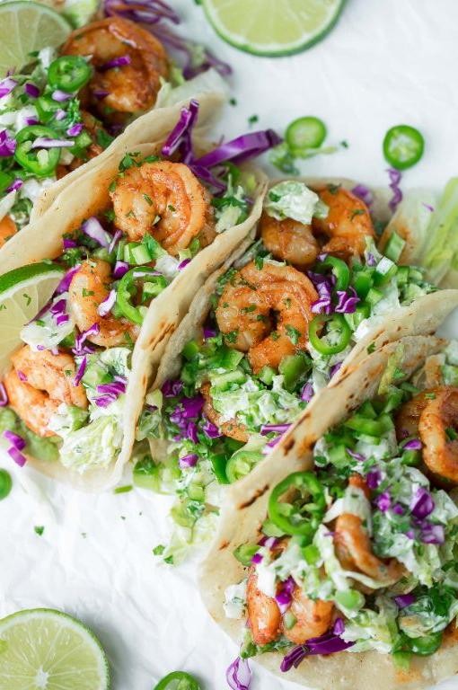 Cilantro Lime Shrimp Tacos