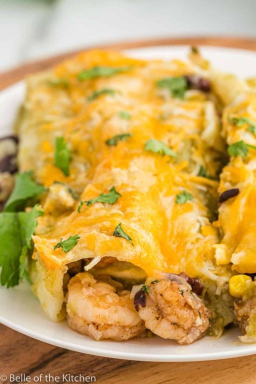 Cilantro Shrimp Enchiladas