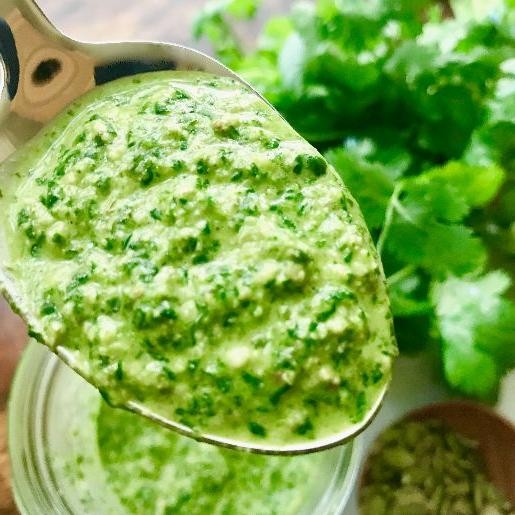 Cilantro and Pumpkin Seed Pesto