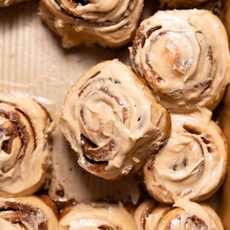 Cinnamon Rolls with Coffee Creamer Glaze