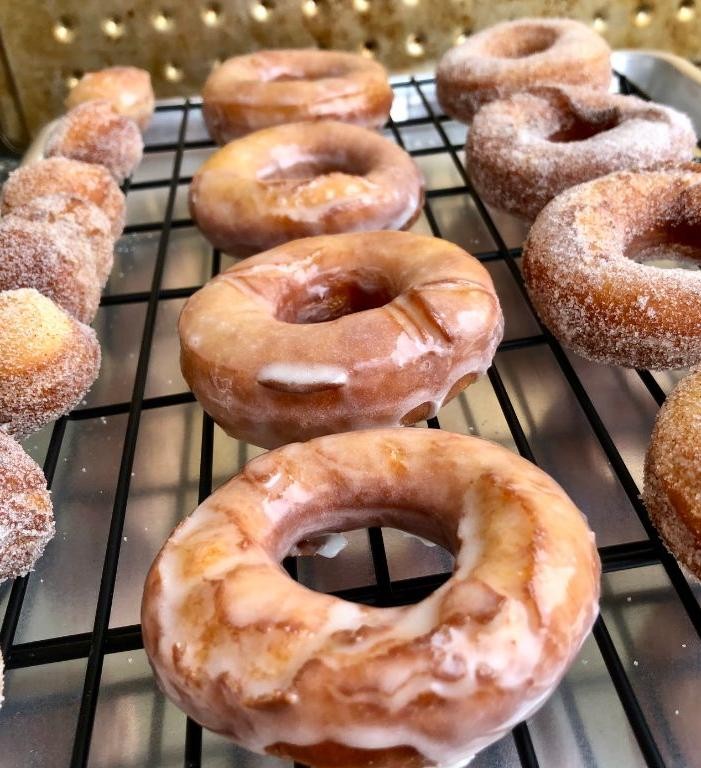 Cinnamon Sugar Glazed Donuts