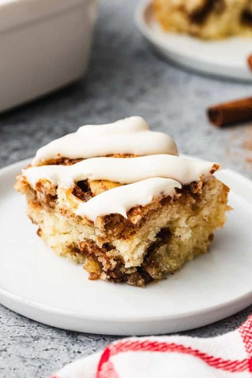 Cinnamon Swirl Coffee Cake with Cream Cheese Glaze