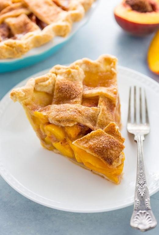Cinnamon-Sugar Fresh Peach Pie