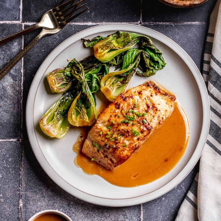 Citrus Glazed Baked Black Cod