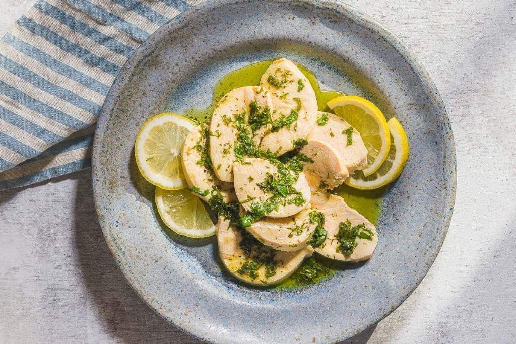 Citrus Herb Poached Chicken Breast