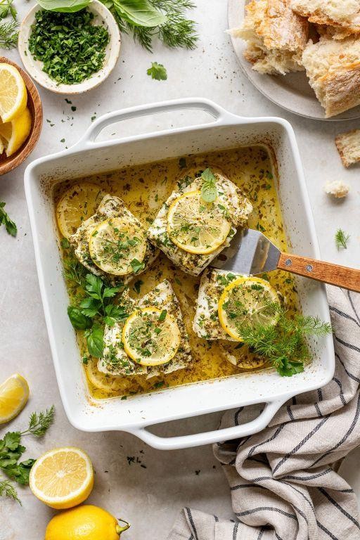 Citrus Marinated Frozen Flounder