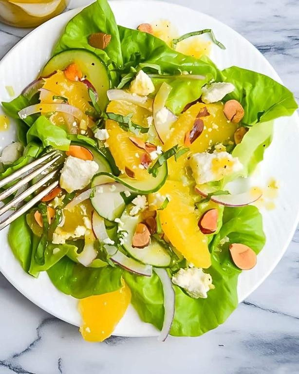 Citrus Orange and Almond Five Bean Salad