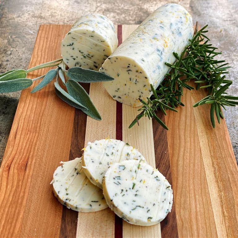 Citrus Zest Compound Butter with Sage