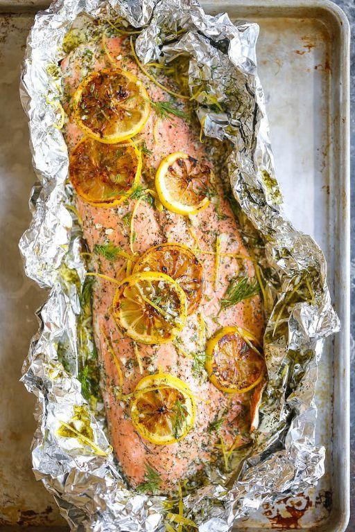 Citrus and Dill Baked Salmon in Foil