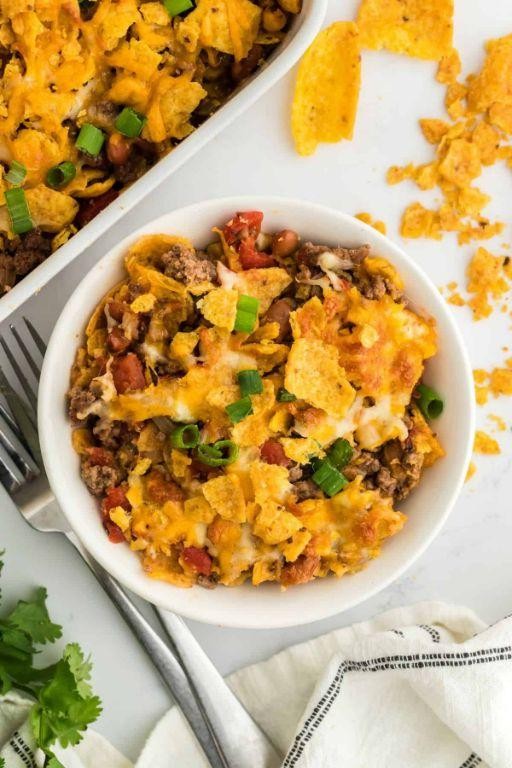 Classic Beef and Bean Frito Pie