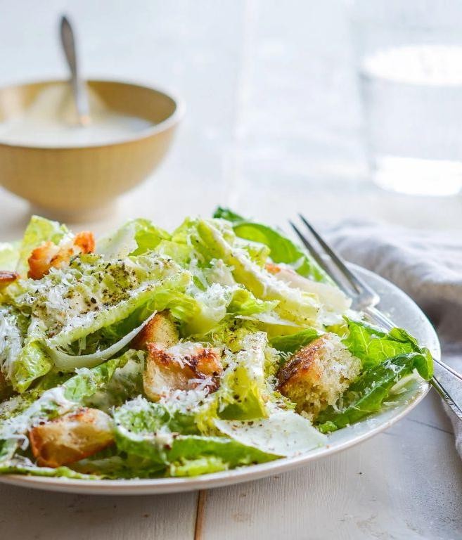Classic Caesar Salad with Homemade Dressing